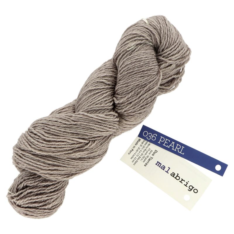 Malabrigo Dos Tierras Pearl 036 hnedá