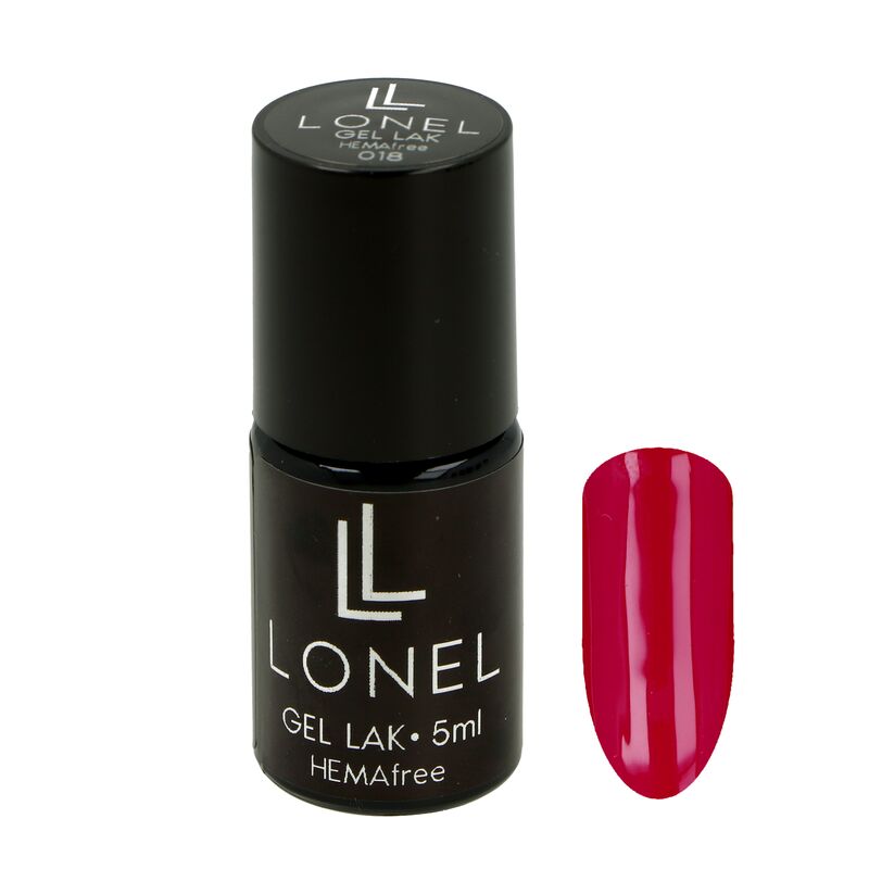 Malinovo ružový gél lak LONEL HEMA free 011 5ml