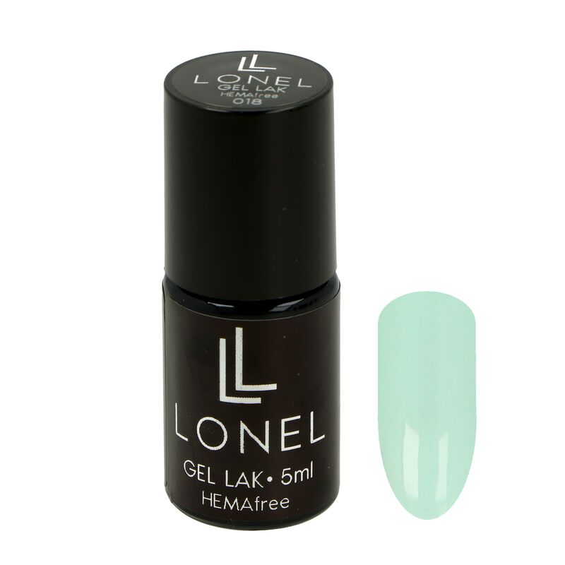 Mentolovo zelený gél lak LONEL HEMA free 022 5ml