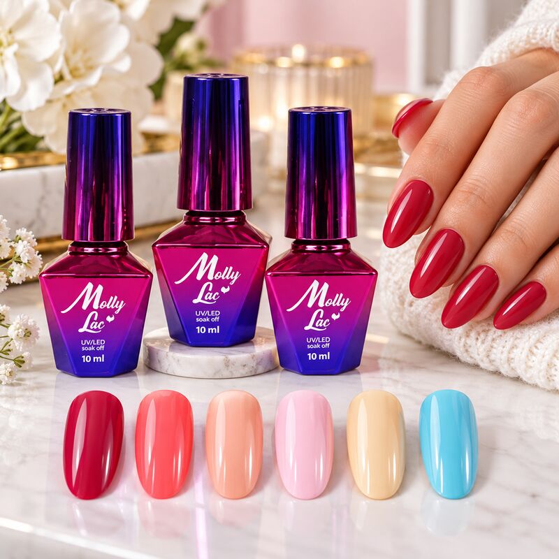 Molly Lac Hybridný lak 10 ml - rôzne farby