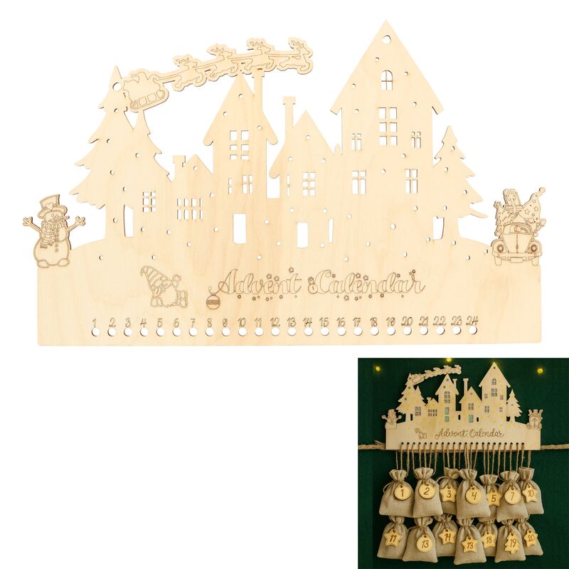 Natana adventný kalendár Dedinka 31x20cm