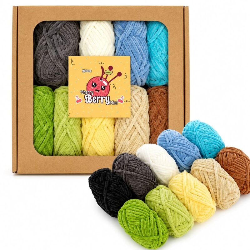 Natana Cherry Berry Mini Color pack 10 x 20g 24m - modré a zelené farby