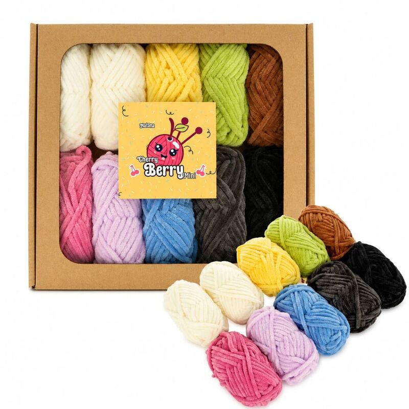 Natana Cherry Berry Mini Color pack 10 x 20g 24m - pastelové farby
