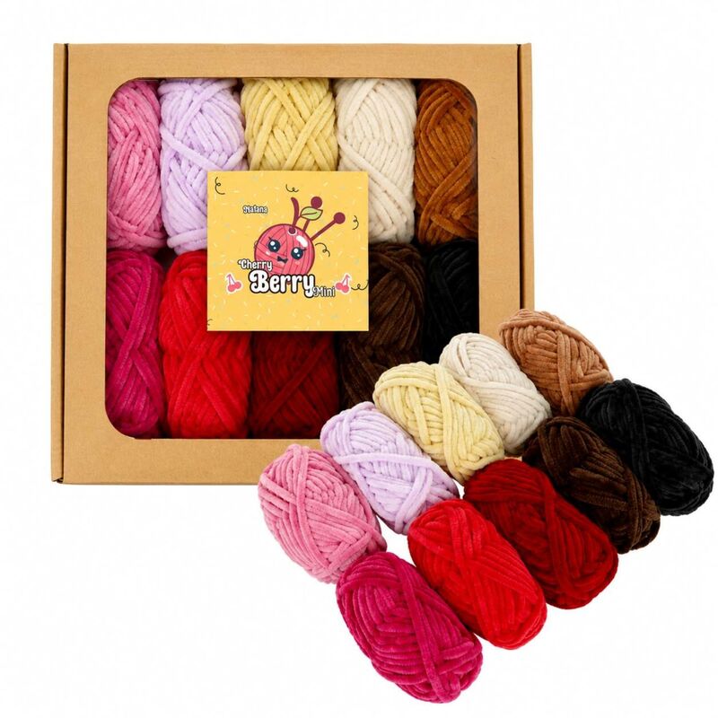 Natana Cherry Berry Mini Color pack 10 x 20g 24m - ružové a červené farby