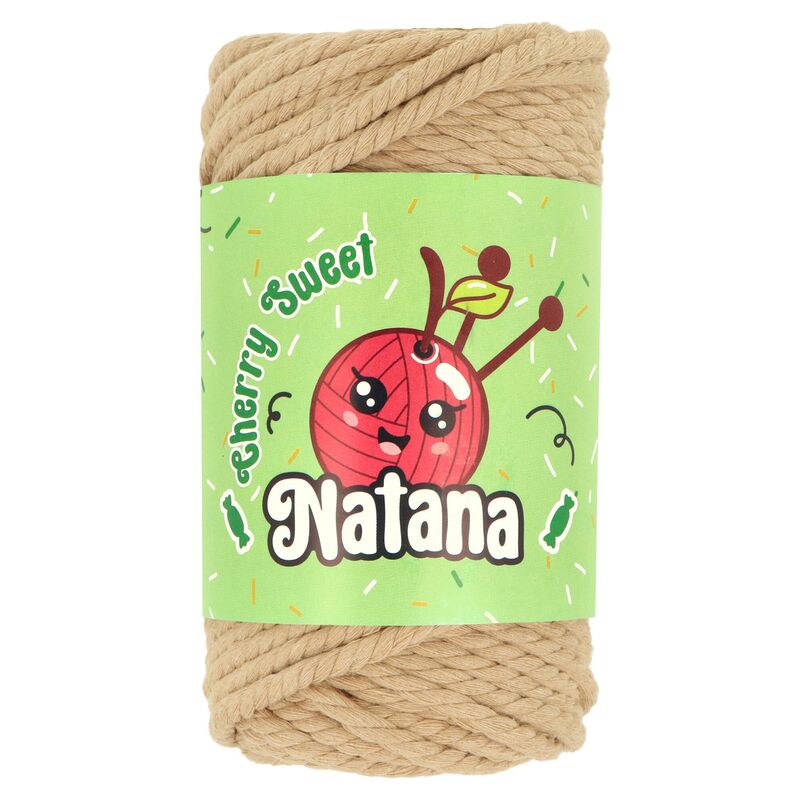 Natana Cherry Sweet rope macrame špagát 15 béžový