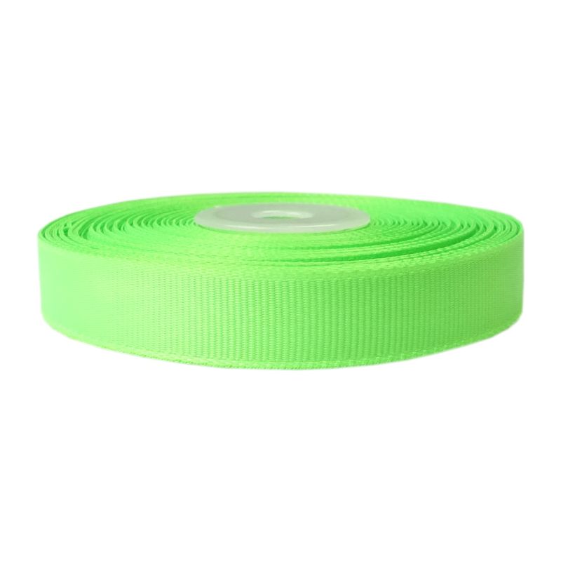 Neónová zelená rypsová stuha 1527 12 mm 22 m