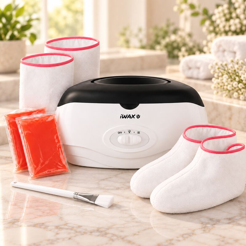 Parafínová vanička iWax 300 W – sada s 900 g parafínu a príslušenstvom