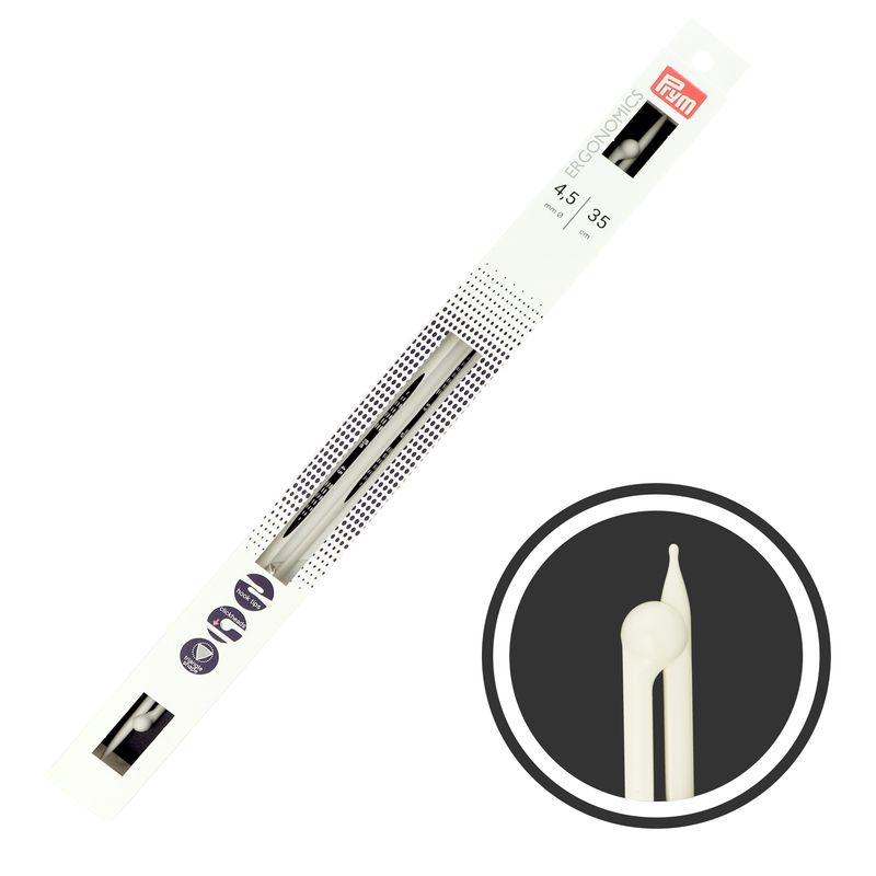 Prym ergonomické rovné ihlice 35 cm 4,5 mm
