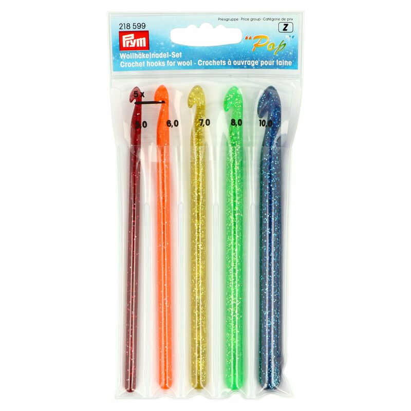 Prym Pop sada plastových háčikov na háčkovanie 5 - 10mm