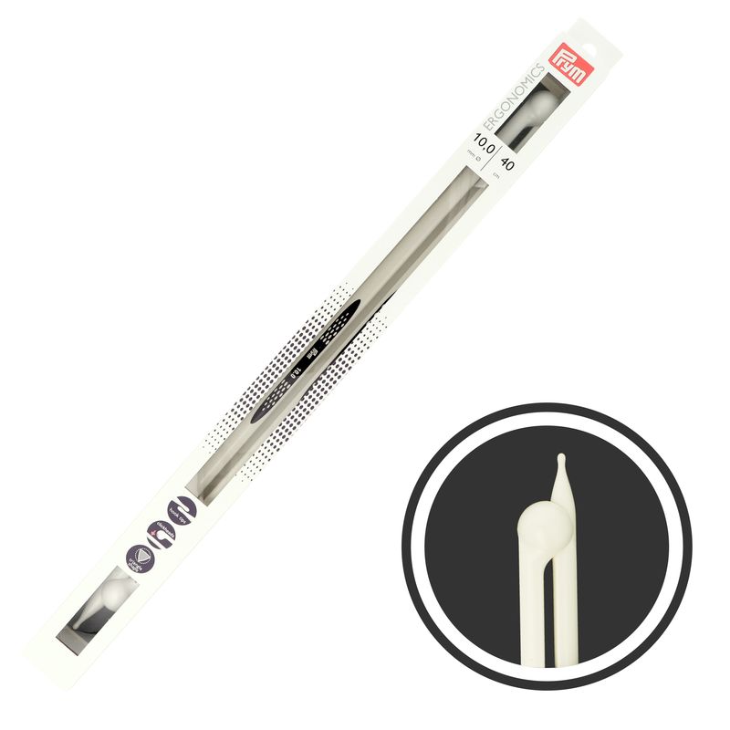 Prym rovné ergonomické ihlice na pletenie 40 cm 10 mm
