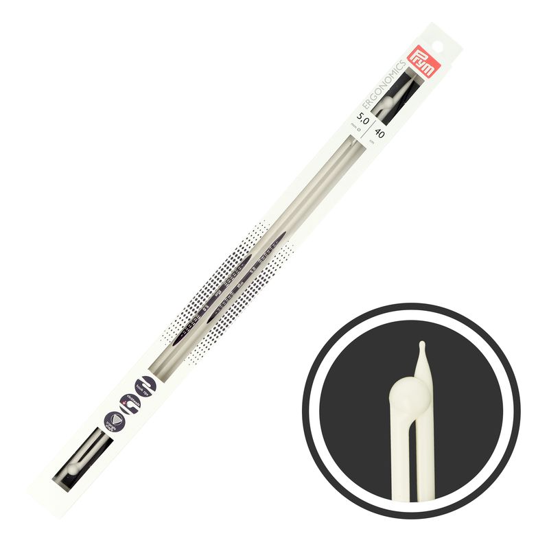 Prym rovné ergonomické ihlice na pletenie 40 cm 5 mm
