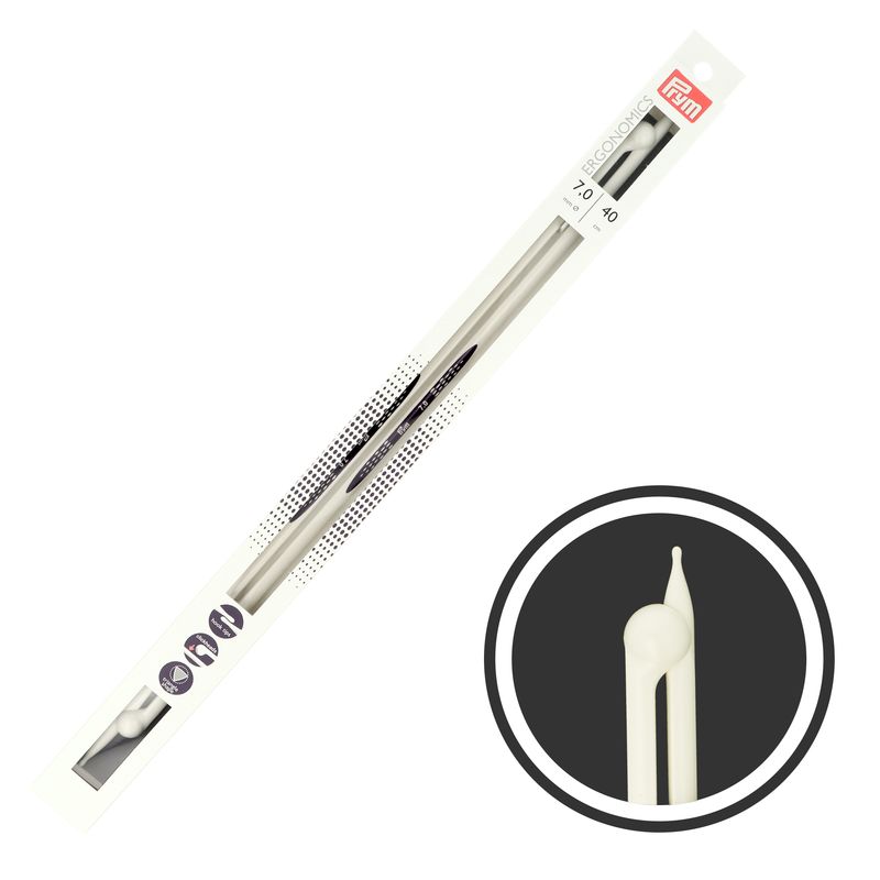 Prym rovné ergonomické ihlice na pletenie 40 cm 7 mm