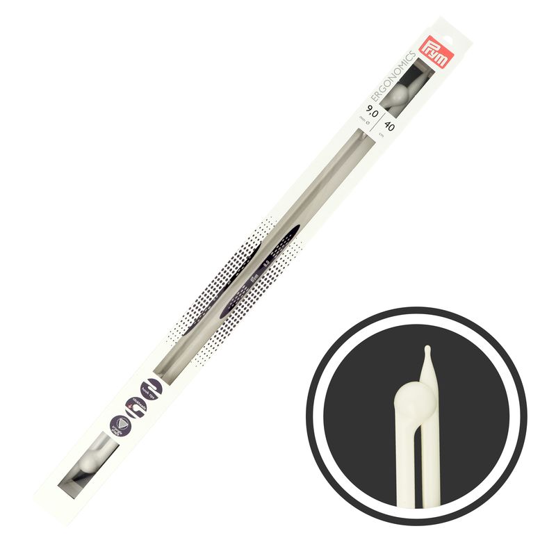 Prym rovné ergonomické ihlice na pletenie 40 cm 9 mm