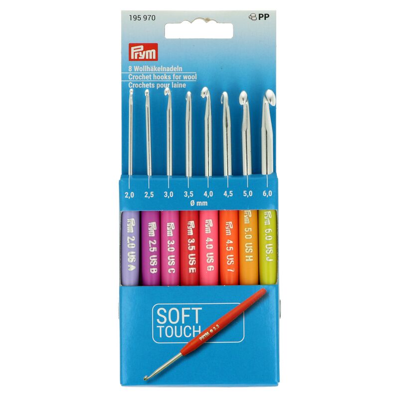 Prym sada háčikov na háčkovanie 8 kusov 2 - 6mm