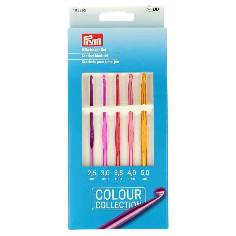 Prym sada hliníkových háčikov na vlnu 2,5 - 5mm