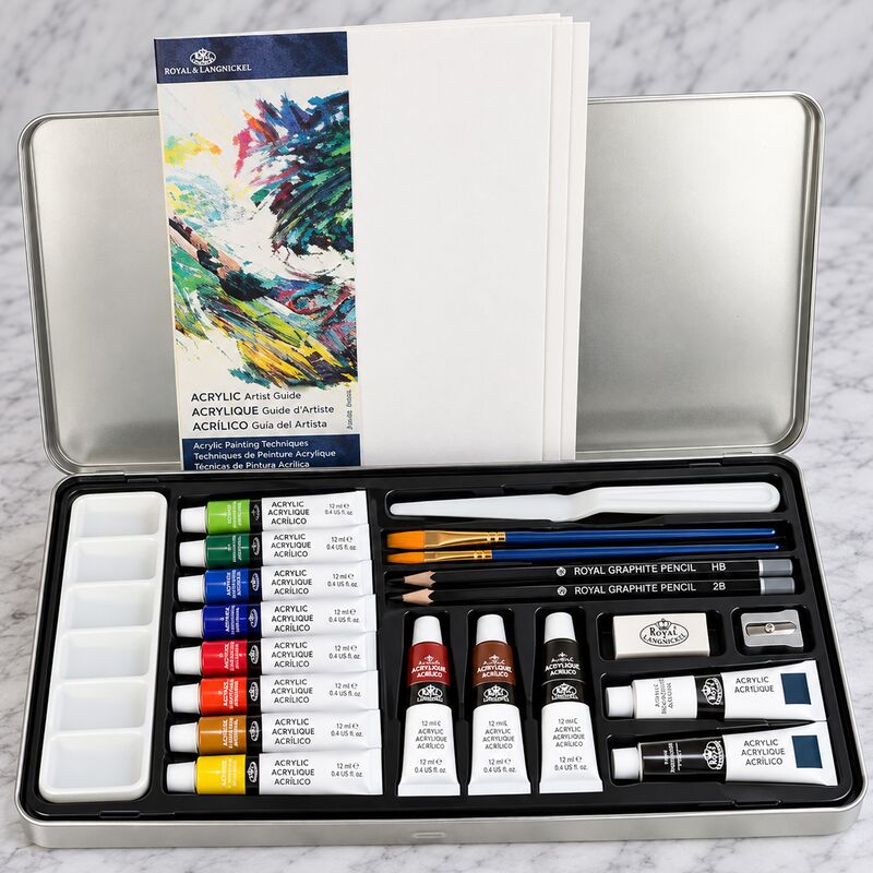 Royal & Langnickel Art Set sada na maľovanie akrylovými farbami 24 ks