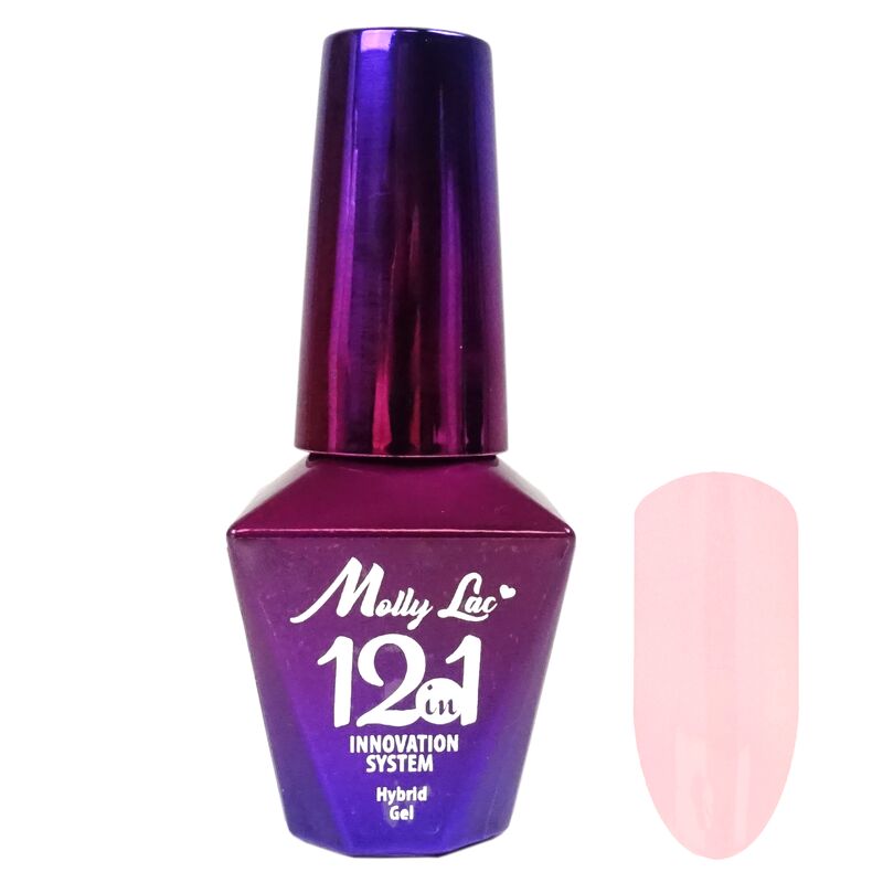 Ružový mliečny UV gél 12 v 1 Molly lac 10ml