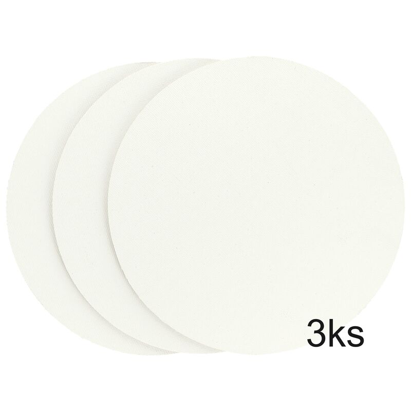 Sada 3 ks maliarskych plátien na lepenke 20 cm - okrúhle