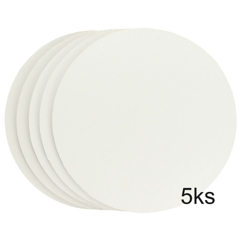 Sada 5 ks maliarskych plátien na lepenke  20 cm - okrúhle