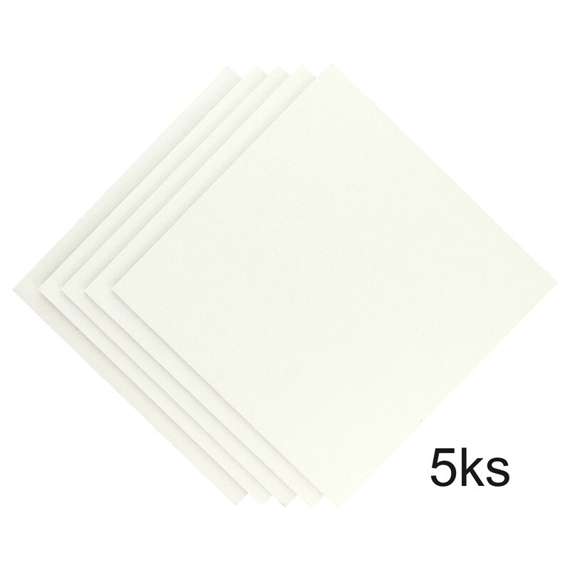 Sada 5 ks maliarskych plátien na lepenke 20 x 20 cm
