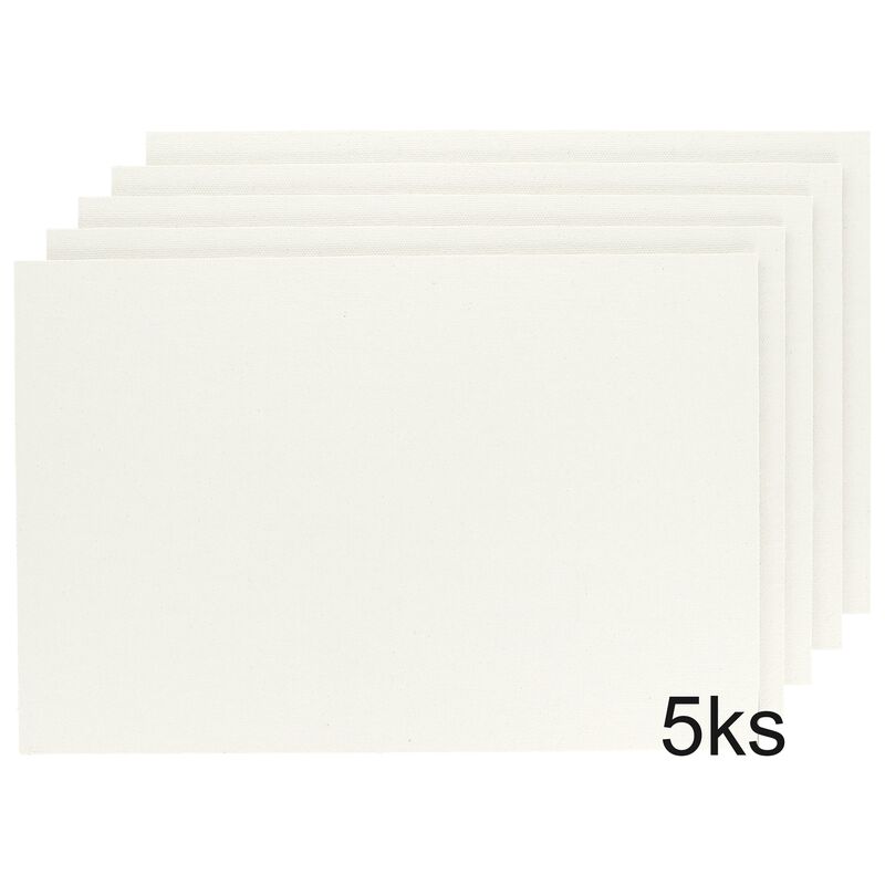 Sada 5 ks maliarskych plátien na lepenke 20 x 30 cm
