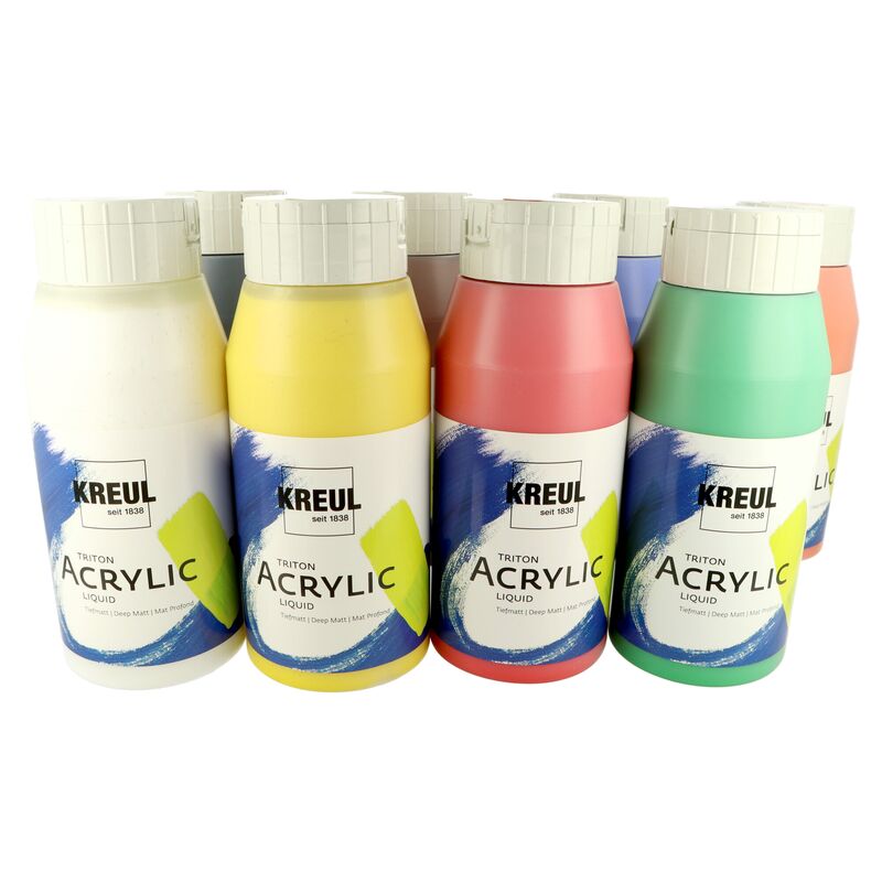 Sada akrylových farieb Kreul TRITON Powerpack 8x750ml