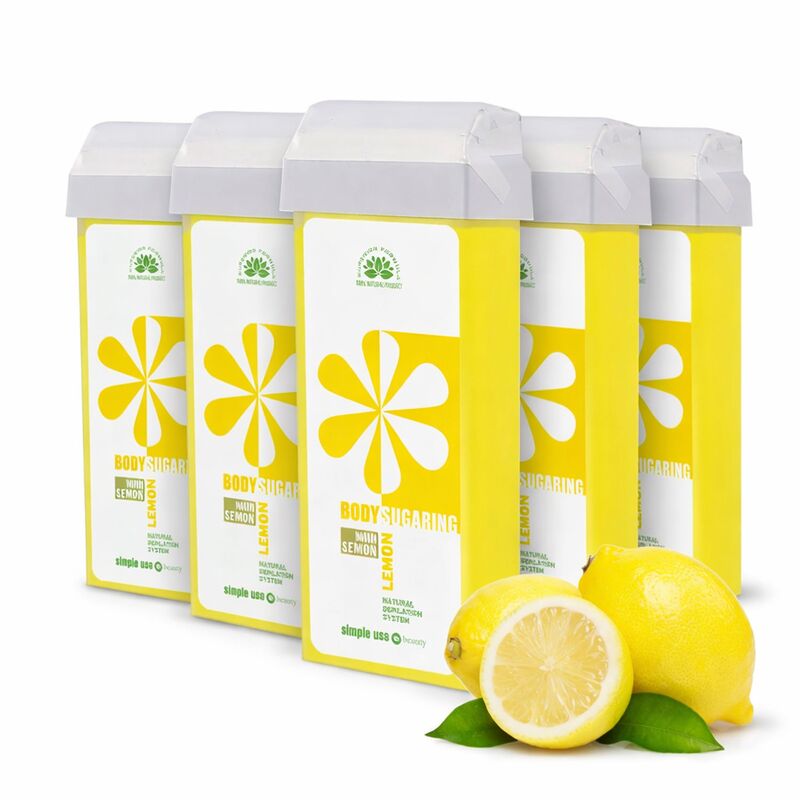 Sada cukrových depilačných voskov Lemon - 5ks