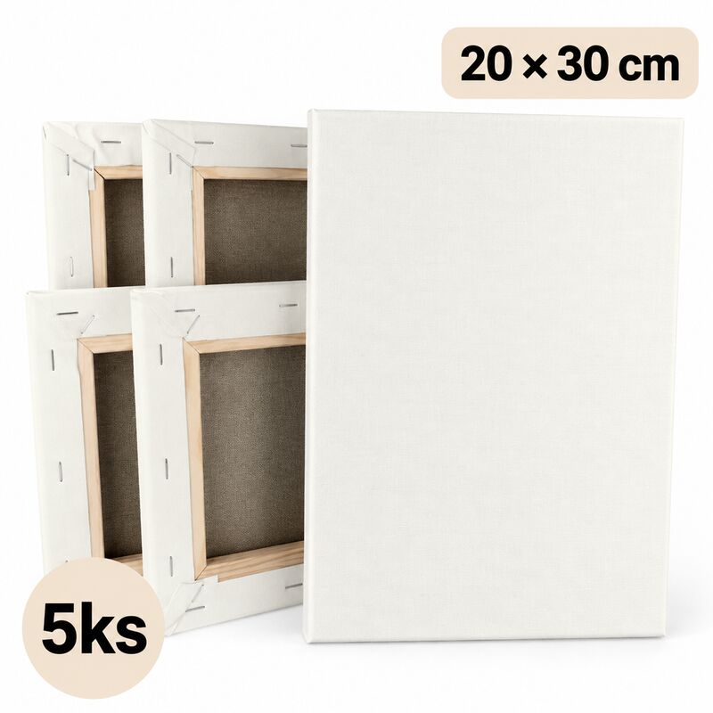 Sada maliarskych plátien na ráme 5ks, 20×30cm, 320g/m²