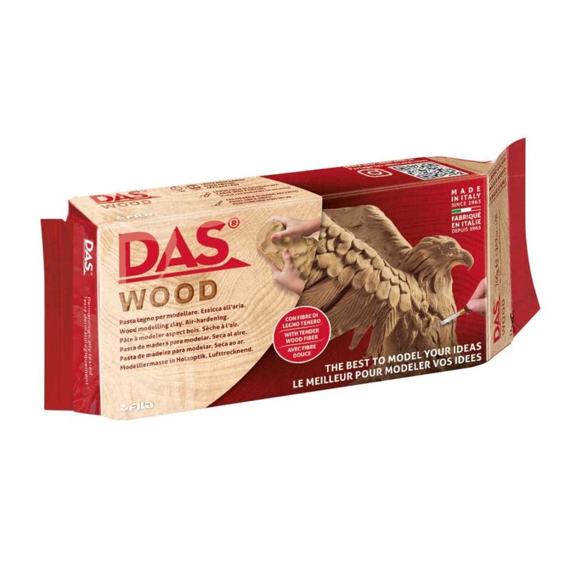 Samotvrdnúca modelovacia hmota s efektom dreva DAS Wood 350g