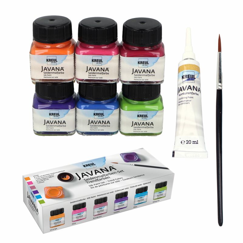 Set farieb na hodváb Javana Trend colors 6ks