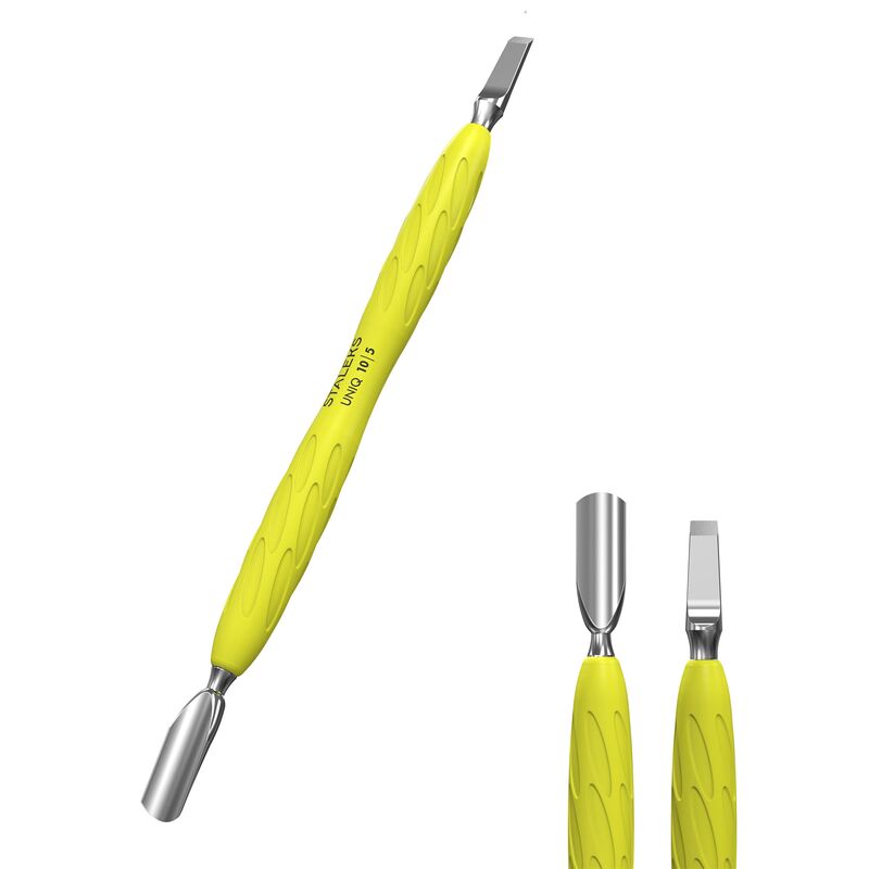 Staleks UNIQ žltý silikónový pusher na kožičku 10 TYPE 5