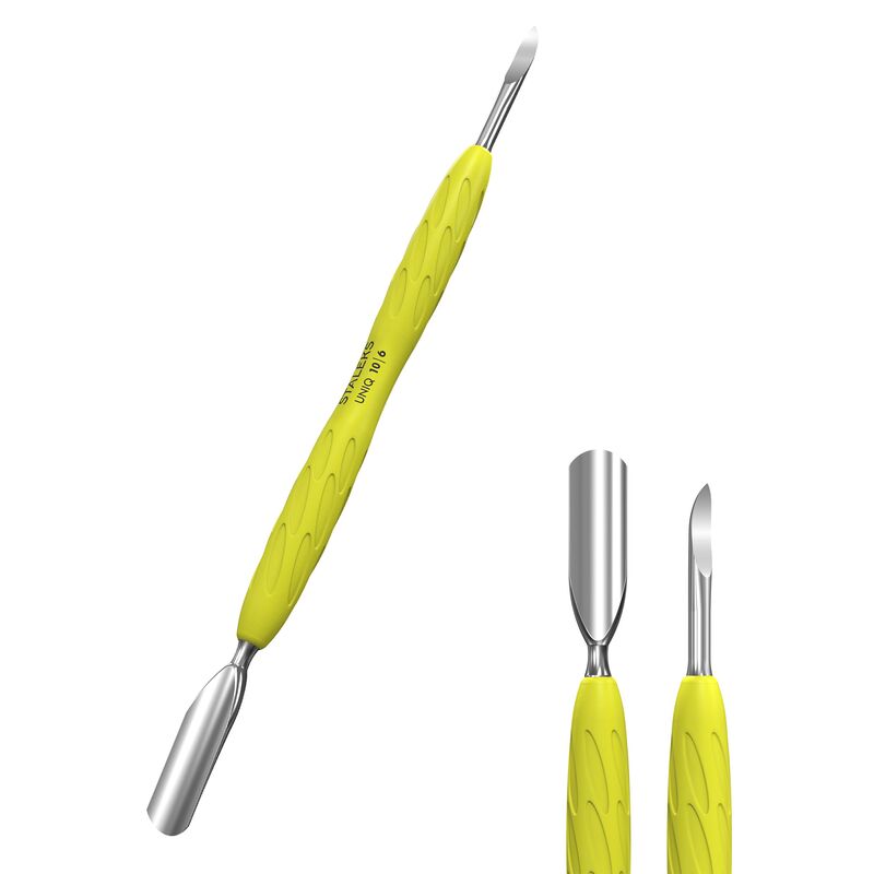 Staleks UNIQ žltý silikónový pusher na kožičku 10 TYPE 6