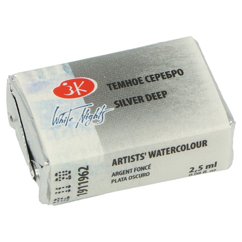 Strieborná akvarelová farba silver deep 962