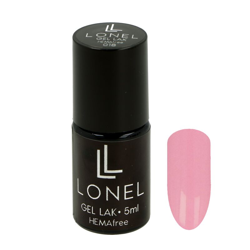 Telovo ružový gél lak LONEL HEMA free 027 5ml