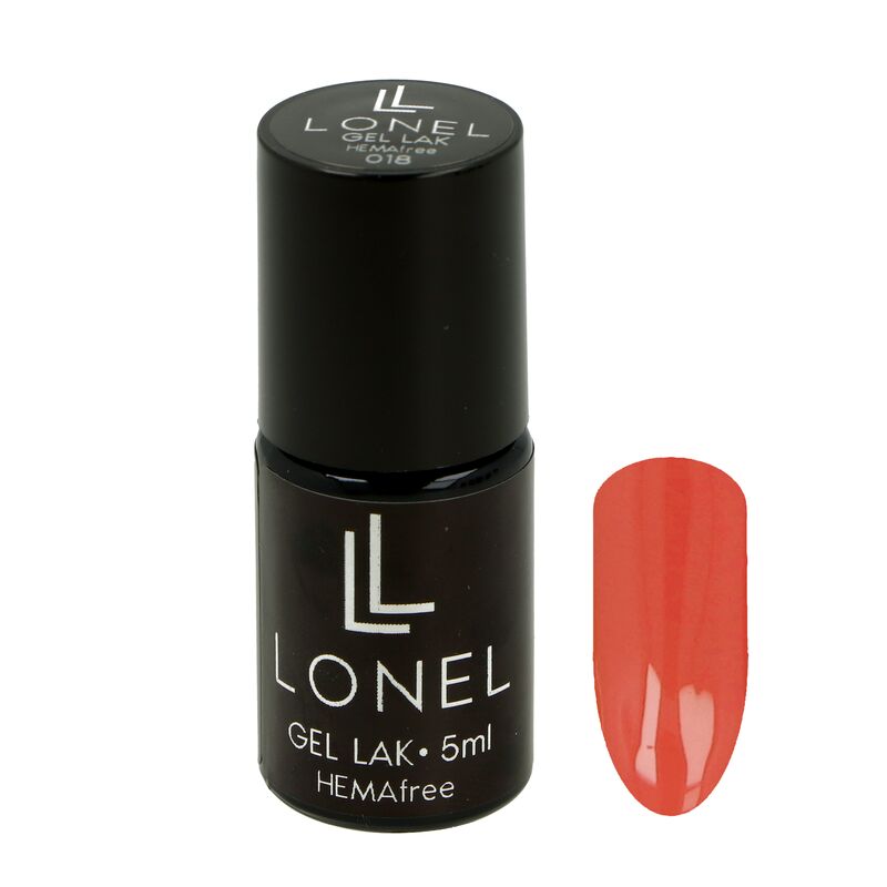 Tmavý lososový gél lak LONEL Hema Free 35 5ml