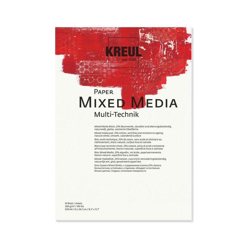 Univerzálny blok KREUL Mixed Media 300g/m², 10 listov A4