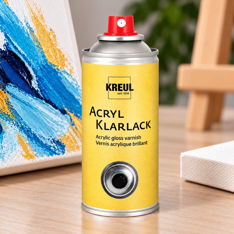 Univerzálny lesklý lak v spreji na maľby KREUL 150 ml