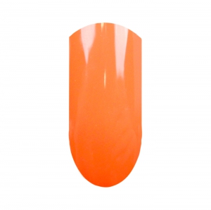 Sýty oranžový UV gél. je stredne hustý a dobre kryje. Pred použitím je potrebné ho premiešať. Nanášajte ho plochým štetcom.