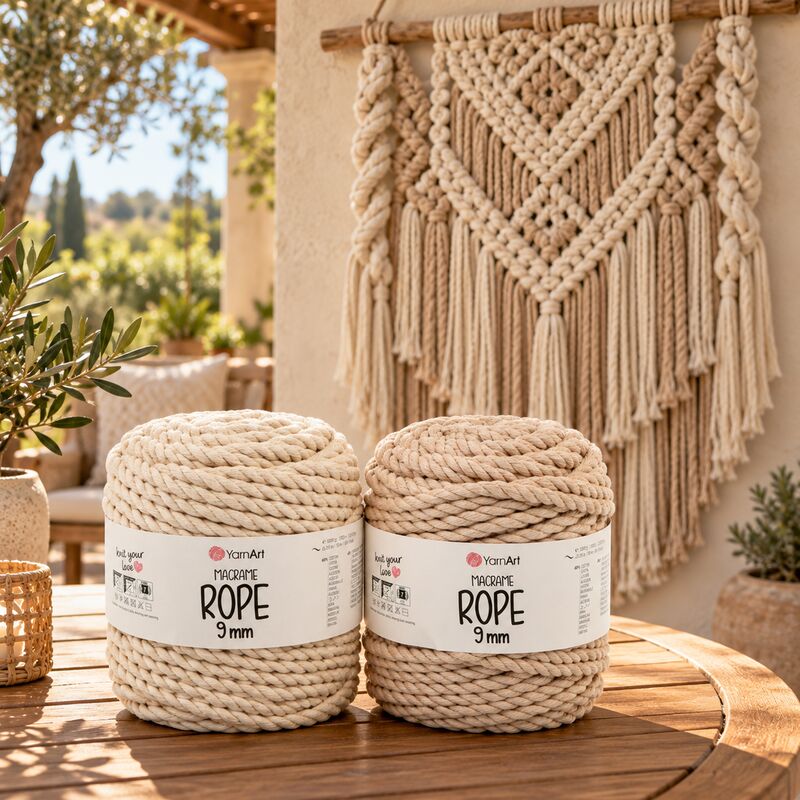 YarnArt Macrame Rope 9mm 1000g 55m