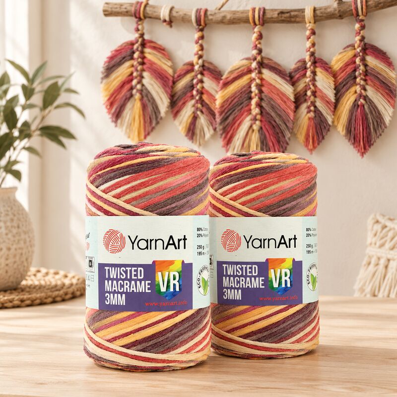YarnArt Macrame Twisted 3mm VR 250g 195m