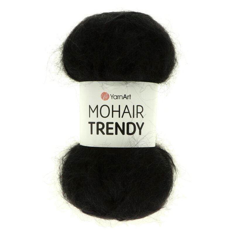 YarnArt MohairTrendy 102 čierna