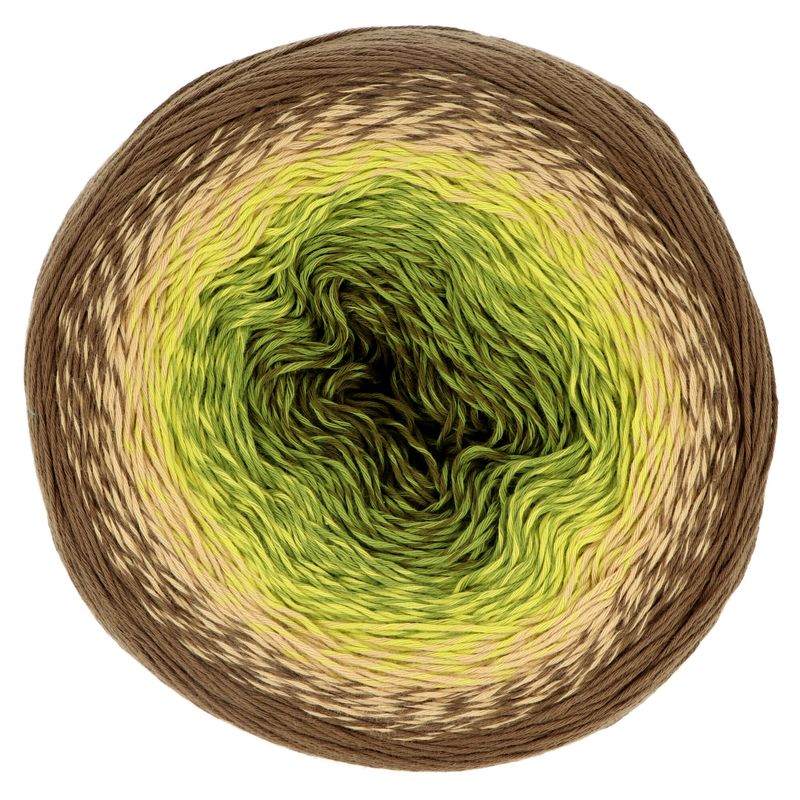YarnArt Rosegarden 322 hnedo zelená