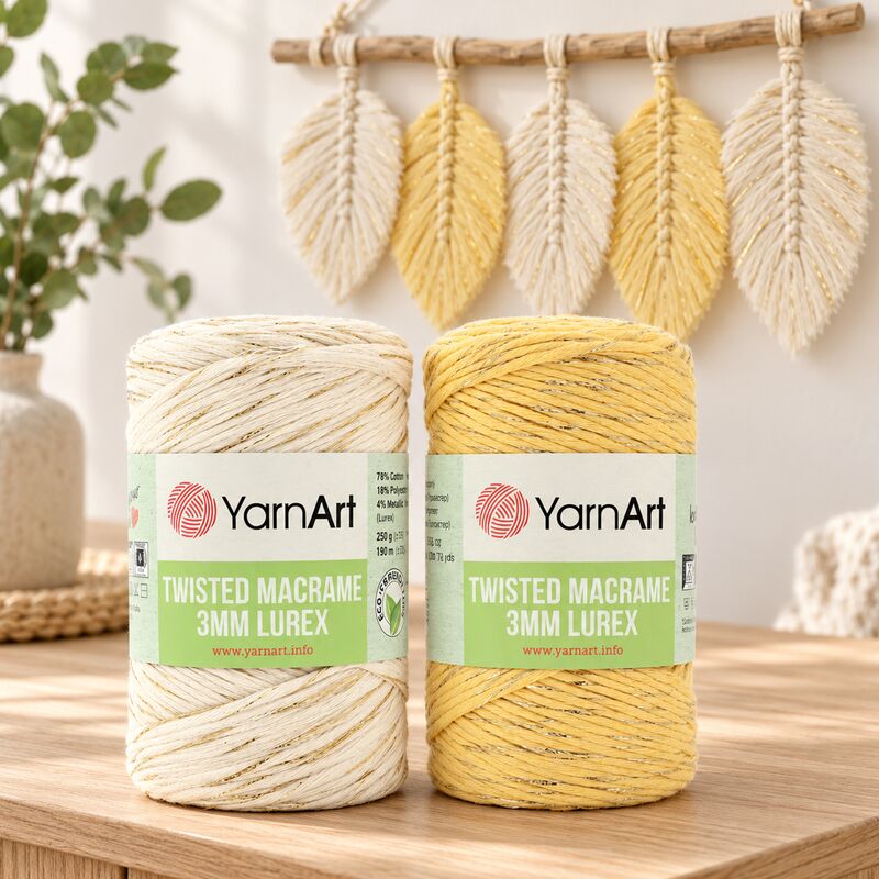 YarnArt Twisted Macrame Lurex 3mm 250g 190m