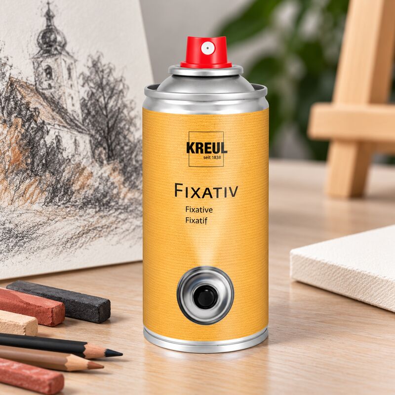 Záverečný fixatív v spreji na kresby, skice a pastel KREUL 150 ml