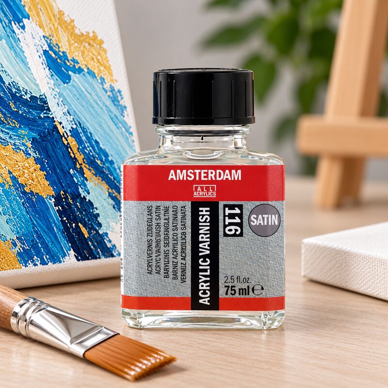 Záverečný saténový lak Amsterdam 75 ml - akrylové a olejové maľby